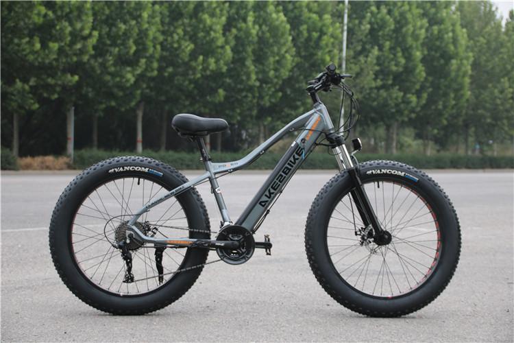 26inch electric mountain bicycle 48V500W fat ebike 4.0 snow tire electric bike Beach snow e-bike
