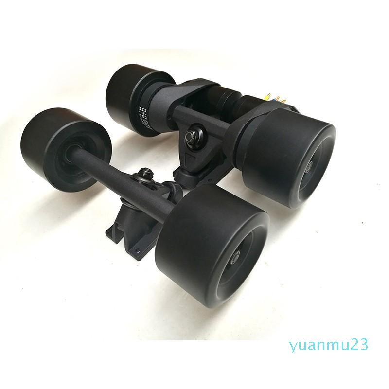 Wholesale-2019 Electric scooter accessories double drive external gear belt double motor N5065 Truck Kits power group 83mm electric wheel