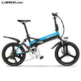 China Manufacturer CE 20" PAS folding Electric Bicycle with Removable 48V 10AH L G Lithium Battery