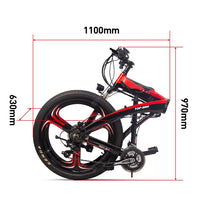 RICH BIT RT-880 36v 250w 9.6Ah Black Red Electric 26inch Foldable Ebike e-bike bicycle folding e electric bike With TEKTRO Hydraulic Disc Brake