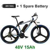 MX3.8 Elite 26 Inch 7 Speed Electric Bicycle 5 Grade Pedal Assist 48V 15A Strong Battery Mountain Bike, with 3.5 Inches Big LCD Display