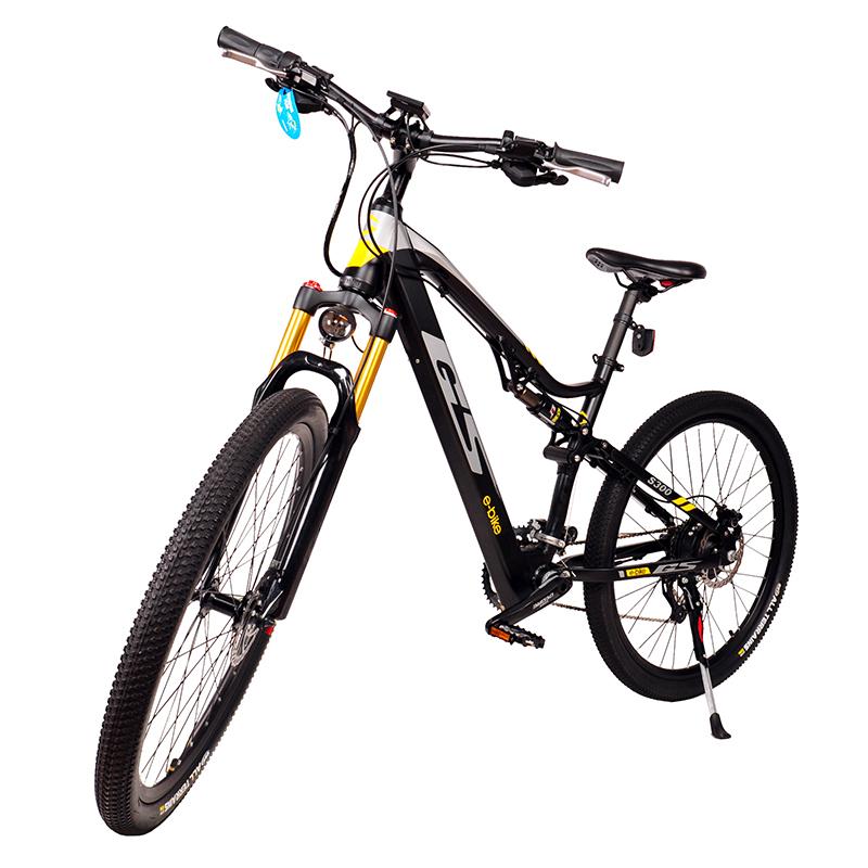 27.5 inch soft tail electric mountain bike air shock absorber front fork off-road bike 48V17AH hidden lithium battery eMTB