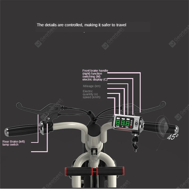 Parent Child Electric Car Child Mother-daughter Double Folding Lightweight Adult Mini Small Mobility Electric Folding Bike Electrical Motorbike