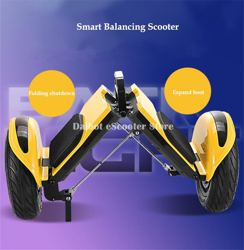 Daibot Off Road Electric Scooter Foldable 2 Wheels Self Balancing Scooters Dual Drive 250W 36V Hoverboard Skateboard Bluetooth