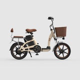 HIMO C16 12Ah 48V 250W 16 Inches Electric Bike From Xiaomi Youpin 25km/h 55km Mileage Electric Bicycle Max Load 100kg - Khaki