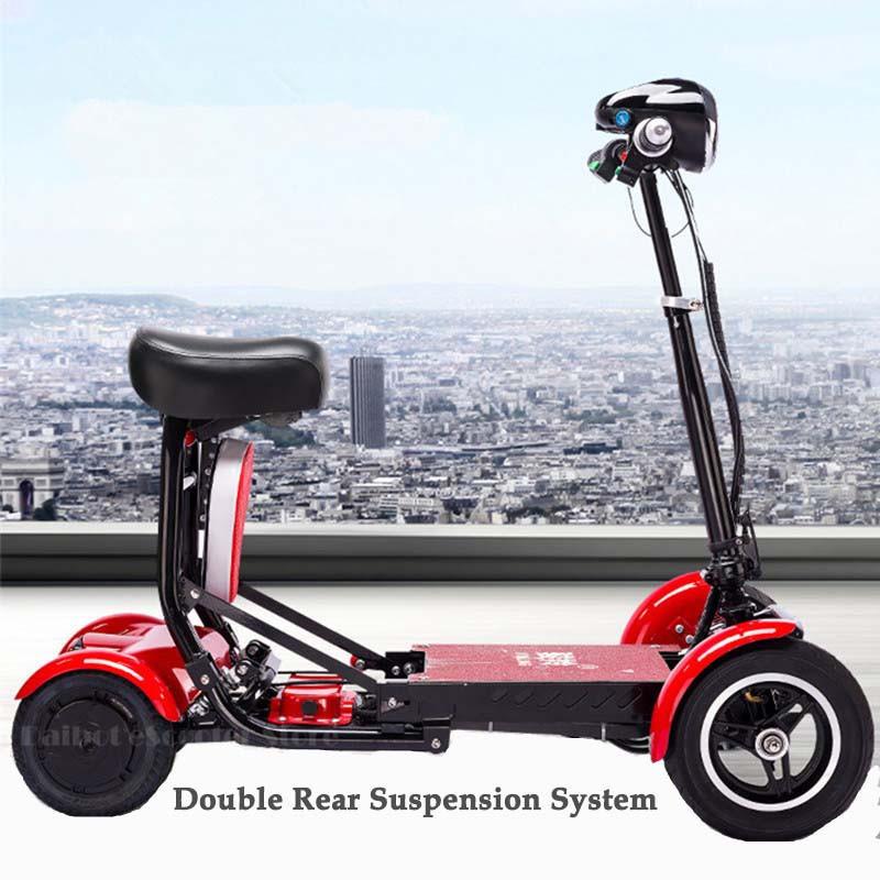 Daibot Four Wheel Electric Skateboard Portable Electric Scooters 10 Inch 36V Foldable Electric Scooter For Disabled/Elderly