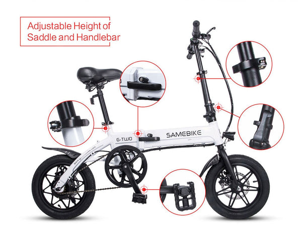 2020 Mountain Folding Road Bike Electric Folding Bike Wholesale Mountain Electric Scooter Portable Lithium Battery Long Continued Wholes