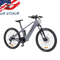 27.5 inch 43V 500W Electric Bicycle 9 Speed Electric Bike Disc Brake Center Shock Absorber Bike Electric Bicycle with Hidden Lithium Battery