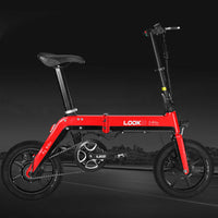 LOOKIS A5 14 Inches Folding Electric Bike 350W Brushless Motor 10.4AH Lithium Battery 25km/h Moped Bicycle Max Load 120kg