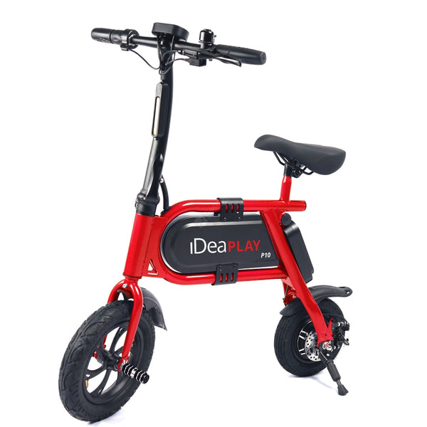 IDEAPLAY P10 12 inches Folding Electric Bicycle E-Bike 350W 36V 4.0Ah Lithium Battery