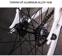 Track bike Magnesium Alloy Wheel 3 spokes fixie Bicycle Fixed gear bike 700C wheel 52cm FRAME Completed Road
