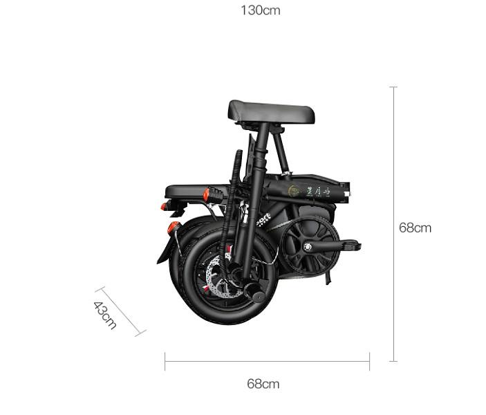 48V280W Folding Electric Bicycle Lithium Battery Small Mobility Electric Vehicle