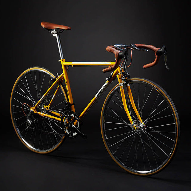 New Retro Road Bicycle Carbon Steel Frame 700CC Wheel SHIMAN0 14 Speed Dual V Brake Bike Outdoor Racing Cycling Bicicleta