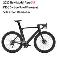 2020 Model AERO SIX Carbon Disc Road Frame disc brake bicycle frame fork seatpost with 5D carbon handlebar