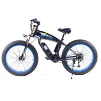 SMLRO S10 PLUS 48V 17.5Ah 500W 26in Electric Moped Bicycle 35km/h Top Speed Electric Bike Mountain E Bike - Black blue