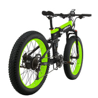 LANKELEISI XT750PLUS 48V 12.8AH 500W all-round motor electric bicycle 26 inch 4.0 fat tire MTB folding electric bicycle