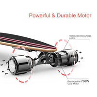 H6 700W Dual drive Electric Scooter For Adults 4 Wheel Drift Car Motor Remote Longboard Skateboard