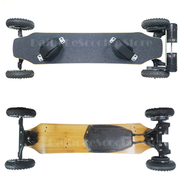 Dual Belt Motor 1650W*2 36V 35KM/H Off Road Electric Skateboard Scooter For Adults