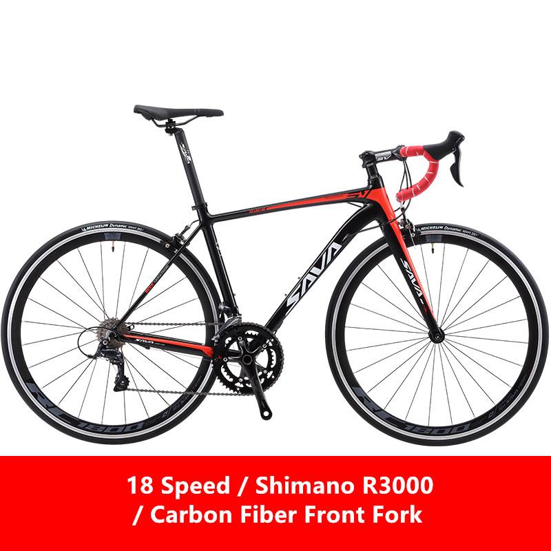 New Road Bike Aluminum Alloy Frame Carbon Fiber Front Fork SHIMAN0 18/20/22 Speed Bicycle Outdoor Sports Racing Cycling