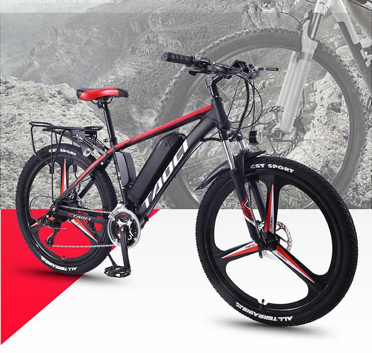 New national standard electric power-assisted variable speed vehicle lithium battery mountain bike adult off-road bicycle pedal city scoote
