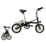 36V250W 14'' folding electric bicycles with lithium battery disc brake brushless motor electric bikes