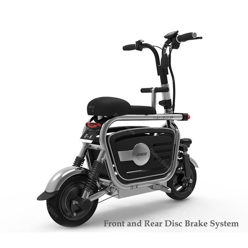 Electric Folding Bicycle Two Wheels Electric Bicycles Electric Scooter For Girls/Ladies With Seat/Pet Basket 48V 80KM 40KM/H