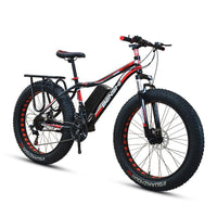 26inch snow electric mountain bicycle 48V lithium battery 1500w motor fat ebike 4.0 tires MTB bike