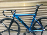 Fixie Bike 52cm 56cm frame single speed bike Welding frame with carbon fiber fork color Aluminum alloy Track Bicycle 700C
