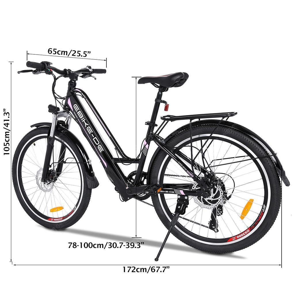New 26inch Women Outdoor 250W High Speed Electric Mountain Bike E-Bike