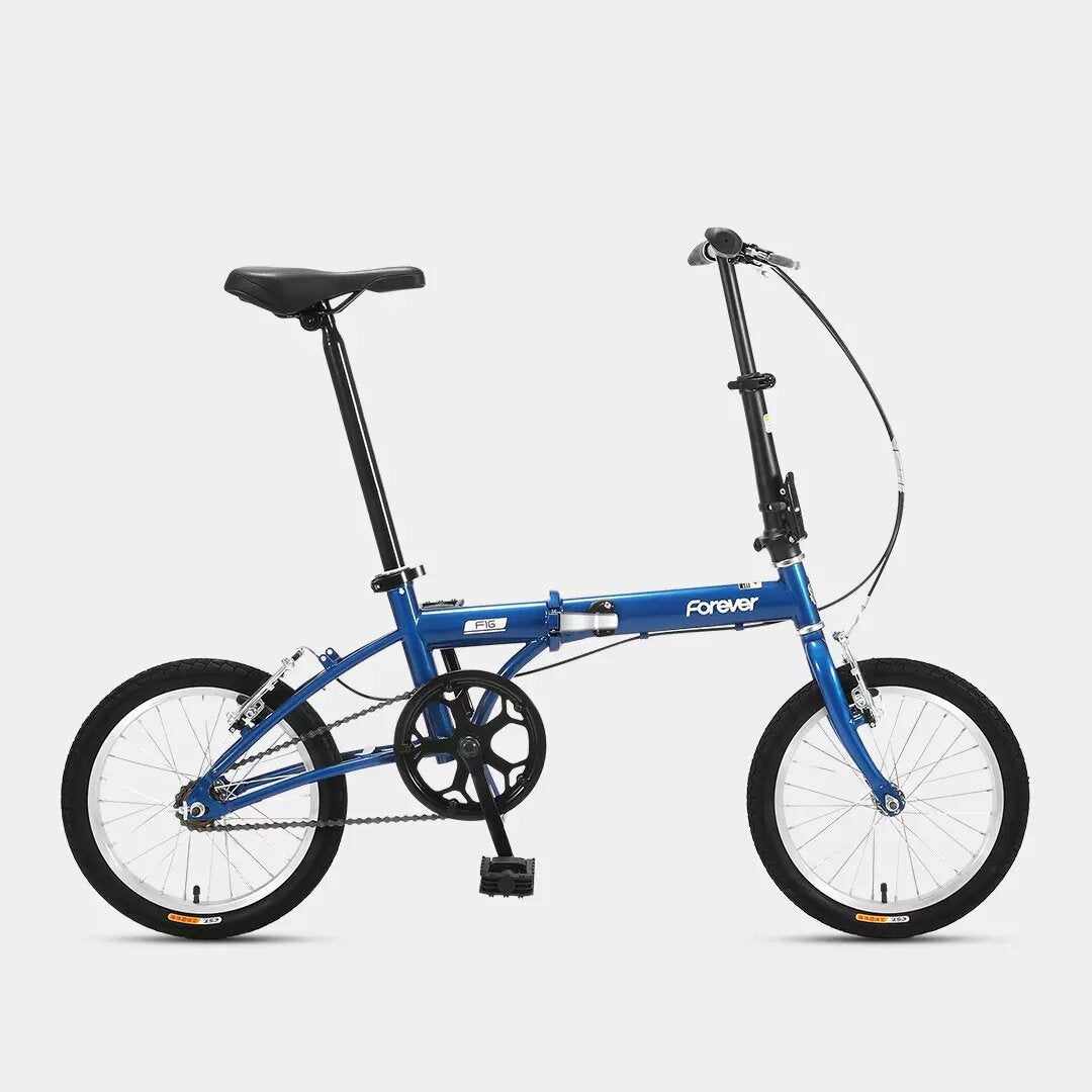 [From Xiaomi Youpin] FOREVER 16 Inch Folding Bicycle Aluminum Lightweight Foldable Mini Bike V Brake Urban Commuter Bicycle - White