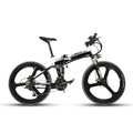 wholesale XT750 Foldable Smart Electric Mountain Bike Full Suspenion 250 Watt 36V 12.8A In Battery 17 *26 inch 27 Speed Bike
