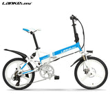 China Manufacturer CE 20" PAS folding Electric Bicycle with Removable 48V 10AH L G Lithium Battery