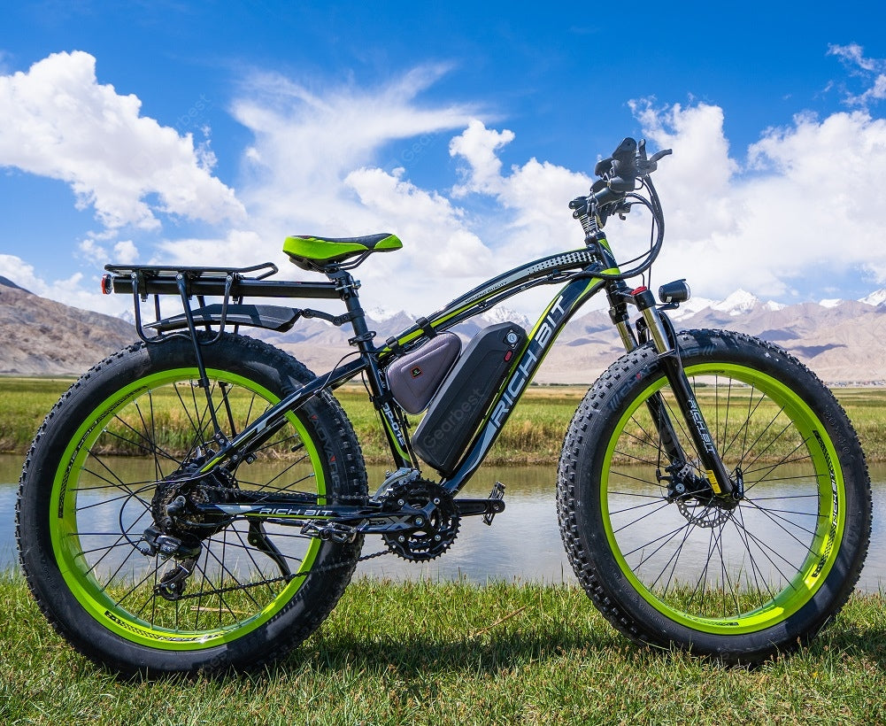 RICH BIT RT-022 Ebike  48V  17Ah Li-battery 4.0 In Fat  Tire Bicycle Snow Electric Bike Mountain Accelerator Throttl