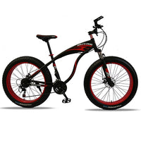 wolf's fang mountain bike 7/21/24 speed bicycle 26x4.0 fat bike Spring Fork snow bikes road bike Man Mechanical Disc Brake easy-smart-way.myshopify.com