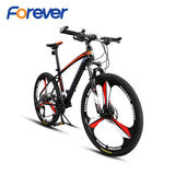 FOREVER Damping Mountain Bike Aluminium Alloy off-road Bicycle Mechanical Double Disc Brake Racing Cycle MTB  26 in 27 Speed easy-smart-way.myshopify.com