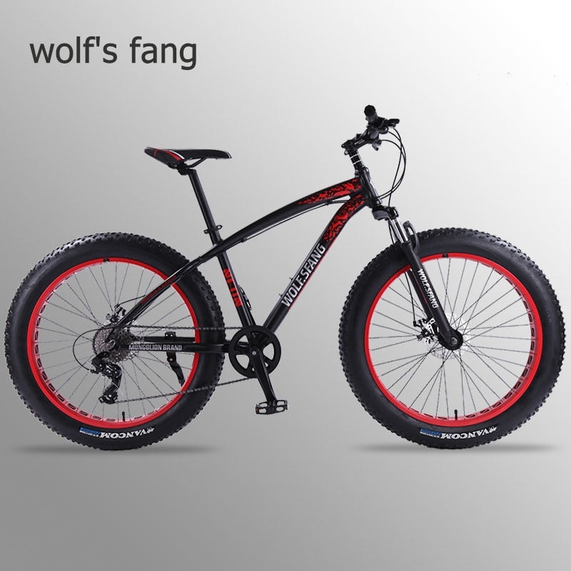 wolf's fang Bicycle Mountain 26*4.0 Bike bmx 8 speed Bikes Fat bike mtb road  bikes new Snow man Bicycles free shipping easy-smart-way.myshopify.com