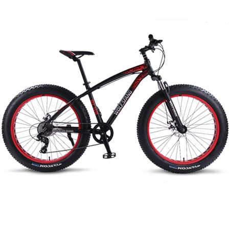 Wolf's fang new Bicycle Mountain bike 26 inch Fat Bike 8 speeds Fat Tire Snow Bicycles Man bmx mtb road bikes free shipping easy-smart-way.myshopify.com