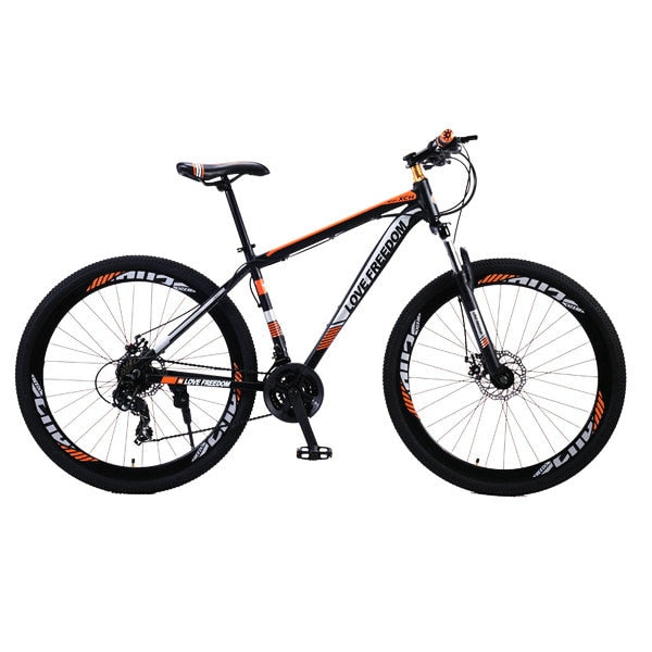 Love Freedom 21/24 Speed Aluminum Alloy Bicycle  29 Inch Mountain Bike Variable Speed Dual Disc Brakes Bike Free Deliver easy-smart-way.myshopify.com