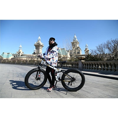 KUBEEN new arrival 7/21/24/27 speeds Disc brakes Fat bike 26 inch 26x4.0" Fat Tire Snow Bicycle  Oil spring fork easy-smart-way.myshopify.com