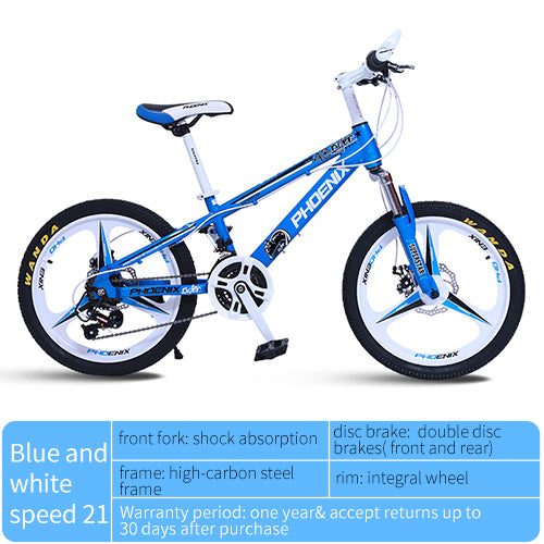 Phoenix Bicycle 20/22 in Children's Students Kids spokes and integrated Bicycles 21 speed High-Carbon Steel Sport Cycling Bike easy-smart-way.myshopify.com