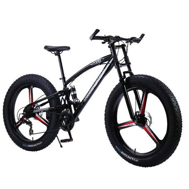 Running Leopard 7/21/24 Speed 26x4.0 Fat bike Mountain Bike Snow Bicycle Shock Suspension Fork Free delivery Russia bicycle easy-smart-way.myshopify.com