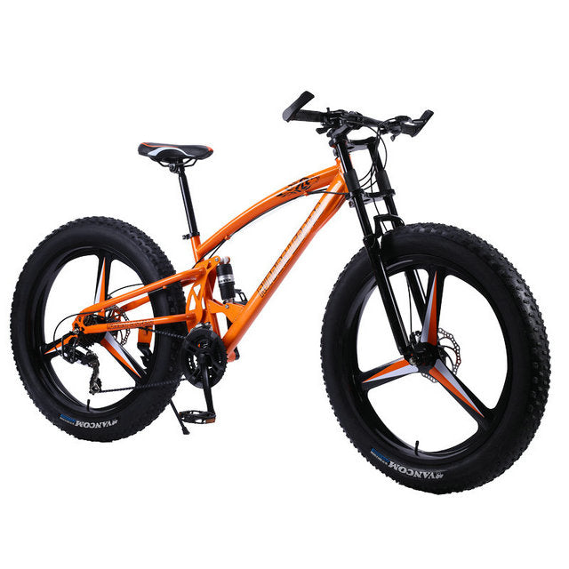 Running Leopard 7/21/24 Speed 26x4.0 Fat bike Mountain Bike Snow Bicycle Shock Suspension Fork Free delivery Russia bicycle easy-smart-way.myshopify.com