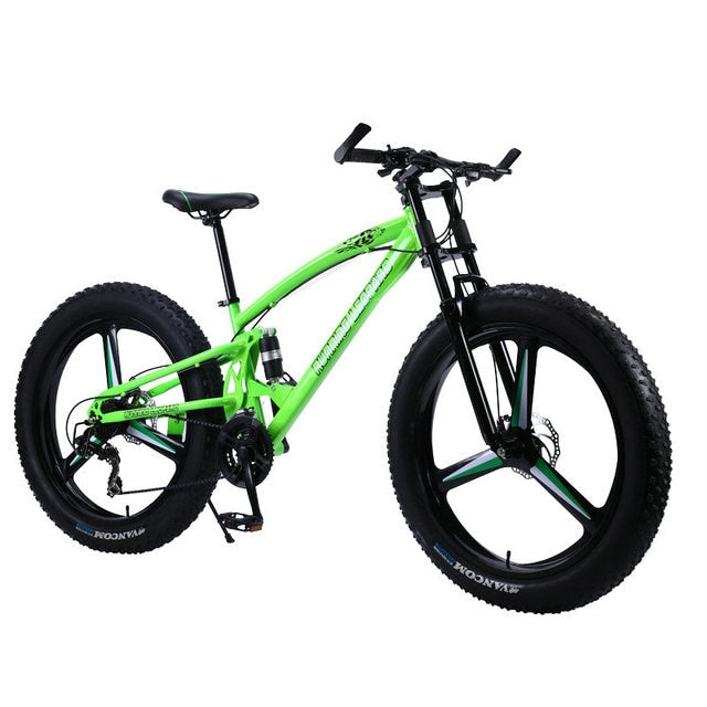 Running Leopard 7/21/24 Speed 26x4.0 Fat bike Mountain Bike Snow Bicycle Shock Suspension Fork Free delivery Russia bicycle easy-smart-way.myshopify.com