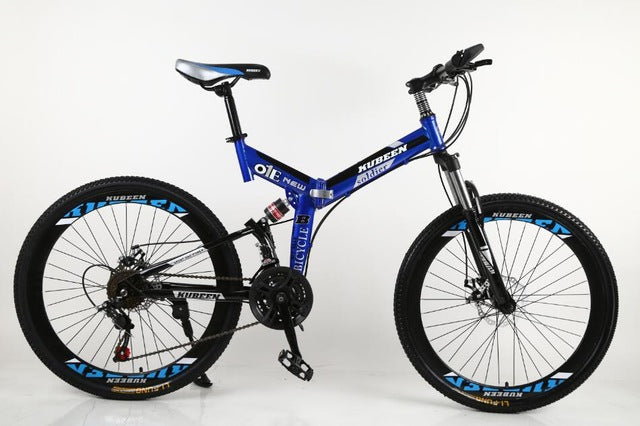 KUBEEN mountain bike 26-inch steel 21-speed bicycles dual disc brakes variable speed road bikes racing bicycle BMX Bike easy-smart-way.myshopify.com