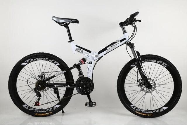 KUBEEN mountain bike 26-inch steel 21-speed bicycles dual disc brakes variable speed road bikes racing bicycle BMX Bike easy-smart-way.myshopify.com
