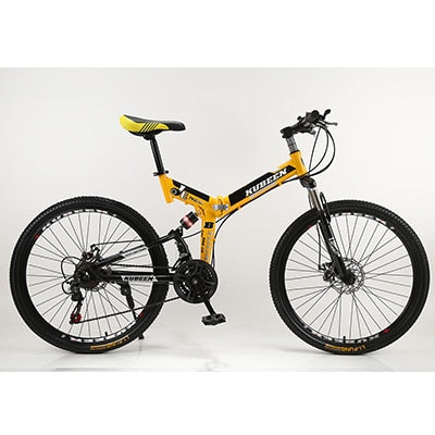 KUBEEN mountain bike 26-inch steel 21-speed bicycles dual disc brakes variable speed road bikes racing bicycle BMX Bike easy-smart-way.myshopify.com