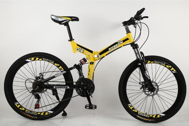 KUBEEN mountain bike 26-inch steel 21-speed bicycles dual disc brakes variable speed road bikes racing bicycle BMX Bike easy-smart-way.myshopify.com