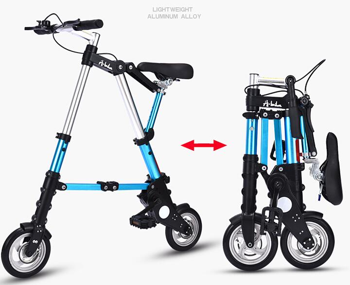 Factory direct sale 10-inch latest upgrade mini ultra light folding bicycle aluminum portable mountain bike easy-smart-way.myshopify.com