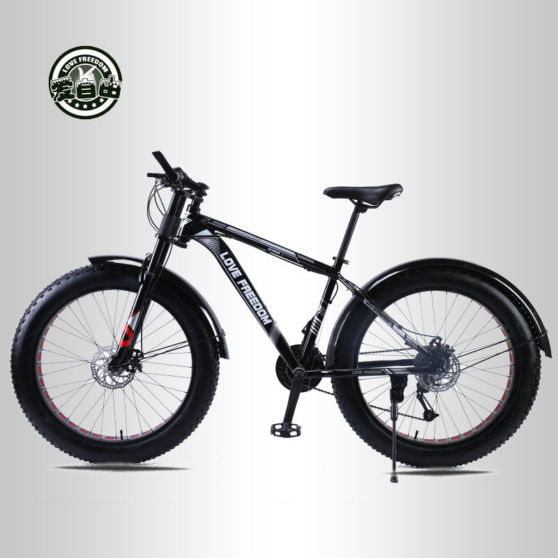 Love Freedom 7/21/24/27 Speed Mountain Bike Aluminum Frame Fat Bike 26 inch * 4.0 tireSnow bicycle Free Delivery easy-smart-way.myshopify.com