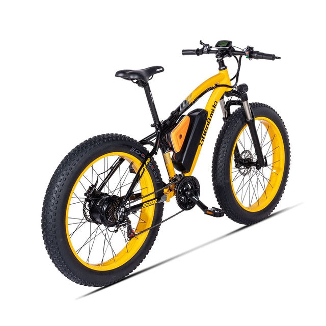Electric bike motor 500W auxiliary bicycle electric bicycle 48V17A lithium electric atv 26-inch electric sn fluorescent green - easy-smart-way